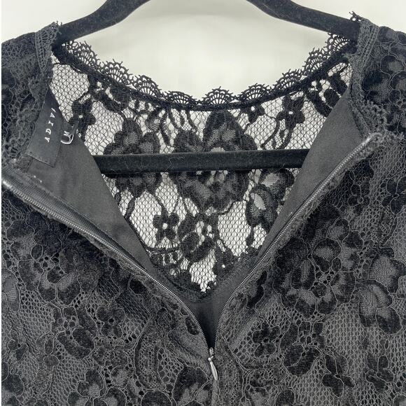 Adiva Velvet Lace Womens Top Sz M Goth Whimsigoth Romantic Holiday Coquette Goth - Picture 9 of 11